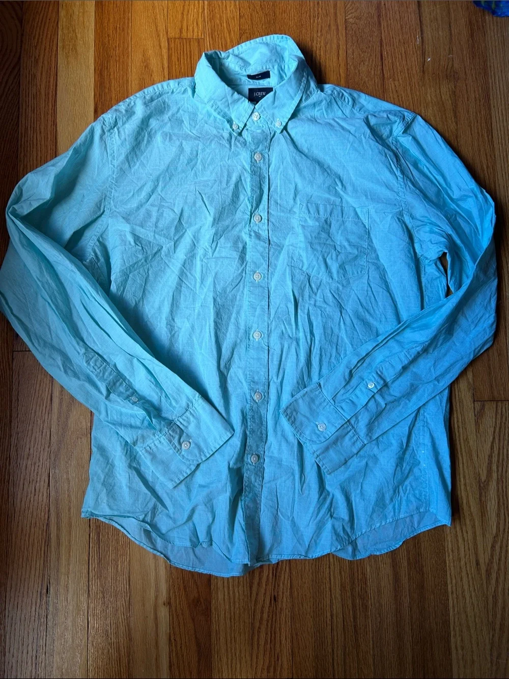 J. Crew Men's Slim Fit 100% Cotton Button-Down Dress Shirt